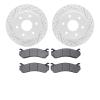 2402-48012 Geoperformance Drilled/Slotted Brake Rotors with Ultimate-Duty Brake Pads Kit, 1999-2008 GM, Position: Front - image 1