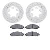 2402-48021 Geoperformance Drilled/Slotted Brake Rotors with Ultimate-Duty Brake Pads Kit, 2004-2008 GM, Position: Front - image 1