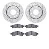 2402-48025 Geoperformance Drilled/Slotted Brake Rotors with Ultimate-Duty Brake Pads Kit, 2006-2009 GM, Position: Front - image 1