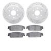 2402-48026 Geoperformance Drilled/Slotted Brake Rotors with Ultimate-Duty Brake Pads Kit, 2007-2014 GM, Position: Rear - image 1