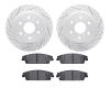 2402-48027 Geoperformance Drilled/Slotted Brake Rotors with Ultimate-Duty Brake Pads Kit, 2014-2020 GM, Position: Rear - image 1