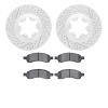 2402-48029 Geoperformance Drilled/Slotted Brake Rotors with Ultimate-Duty Brake Pads Kit, 2009-2012 GM, Position: Front - image 1