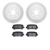 2402-48034 Geoperformance Drilled/Slotted Brake Rotors with Ultimate-Duty Brake Pads Kit, 2015-2020 GM, Position: Rear - image 1