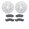 2402-54002 Geoperformance Drilled/Slotted Brake Rotors with Ultimate-Duty Brake Pads Kit, 1973-1985 Ford/Lincoln/Mercury/Mazda,  - image 1