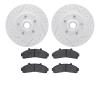 2402-54012 Geoperformance Drilled/Slotted Brake Rotors with Ultimate-Duty Brake Pads Kit, 1995-2002 Ford/Lincoln/Mercury/Mazda,  - image 1