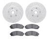 2402-54013 Geoperformance Drilled/Slotted Brake Rotors with Ultimate-Duty Brake Pads Kit, 2003-2011 Ford/Lincoln/Mercury/Mazda,  - image 1