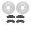 2402-54015 Geoperformance Drilled/Slotted Brake Rotors with Ultimate-Duty Brake Pads Kit, 1995-2002 Ford/Lincoln/Mercury/Mazda,  - image 1