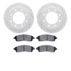 2402-54024 Geoperformance Drilled/Slotted Brake Rotors with Ultimate-Duty Brake Pads Kit, 1999-2005 Ford/Lincoln/Mercury/Mazda,  - image 1