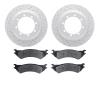2402-54030 Geoperformance Drilled/Slotted Brake Rotors with Ultimate-Duty Brake Pads Kit, 1999-2007 Ford/Lincoln/Mercury/Mazda,  - image 1