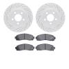 2402-54033 Geoperformance Drilled/Slotted Brake Rotors with Ultimate-Duty Brake Pads Kit, 2001-2011 Ford/Lincoln/Mercury/Mazda,  - image 1