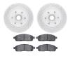 2402-54045 Geoperformance Drilled/Slotted Brake Rotors with Ultimate-Duty Brake Pads Kit, 2004-2008 Ford/Lincoln/Mercury/Mazda,  - image 1