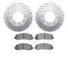 2402-54053 Geoperformance Drilled/Slotted Brake Rotors with Ultimate-Duty Brake Pads Kit, 2005-2011 Ford/Lincoln/Mercury/Mazda,  - image 1
