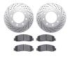 2402-54054 Geoperformance Drilled/Slotted Brake Rotors with Ultimate-Duty Brake Pads Kit, 2010-2012 Ford/Lincoln/Mercury/Mazda,  - image 1