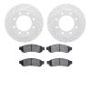 2402-54055 Geoperformance Drilled/Slotted Brake Rotors with Ultimate-Duty Brake Pads Kit, 2006-2010 Ford/Lincoln/Mercury/Mazda,  - image 1