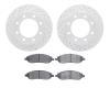 2402-54056 Geoperformance Drilled/Slotted Brake Rotors with Ultimate-Duty Brake Pads Kit, 2005-2007 Ford/Lincoln/Mercury/Mazda,  - image 1