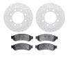 2402-54057 Geoperformance Drilled/Slotted Brake Rotors with Ultimate-Duty Brake Pads Kit, 2010-2012 Ford/Lincoln/Mercury/Mazda,  - image 1