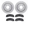 2402-54062 Geoperformance Drilled/Slotted Brake Rotors with Ultimate-Duty Brake Pads Kit, 2010-2021 Ford/Lincoln/Mercury/Mazda,  - image 1