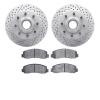 2402-54063 Geoperformance Drilled/Slotted Brake Rotors with Ultimate-Duty Brake Pads Kit, 2006-2012 Ford/Lincoln/Mercury/Mazda,  - image 1