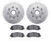 2402-54064 Geoperformance Drilled/Slotted Brake Rotors with Ultimate-Duty Brake Pads Kit, 2012-2012 Ford/Lincoln/Mercury/Mazda,  - image 1