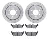 2402-54075 Geoperformance Drilled/Slotted Brake Rotors with Ultimate-Duty Brake Pads Kit, 2015-2017 Ford/Lincoln/Mercury/Mazda,  - image 1