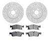 2402-63002 Geoperformance Drilled/Slotted Brake Rotors with Ultimate-Duty Brake Pads Kit, 2013-2019 Mercedes-Benz, Position: Fro - image 1