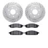2402-67002 Geoperformance Drilled/Slotted Brake Rotors with Ultimate-Duty Brake Pads Kit, 2004-2005 Infiniti/Nissan, Position: F - image 1