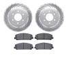 2402-67005 Geoperformance Drilled/Slotted Brake Rotors with Ultimate-Duty Brake Pads Kit, Fits Select Infiniti/Nissan, Position: - image 1