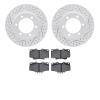 2402-76006 Geoperformance Drilled/Slotted Brake Rotors with Ultimate-Duty Brake Pads Kit, 1995-2004 Lexus/Toyota/Scion, Position - image 1