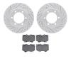 2402-76007 Geoperformance Drilled/Slotted Brake Rotors with Ultimate-Duty Brake Pads Kit, 2000-2002 Lexus/Toyota/Scion, Position - image 1