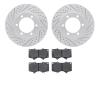 2402-76008 Geoperformance Drilled/Slotted Brake Rotors with Ultimate-Duty Brake Pads Kit, 2000-2007 Lexus/Toyota/Scion, Position - image 1