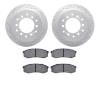 2402-76010 Geoperformance Drilled/Slotted Brake Rotors with Ultimate-Duty Brake Pads Kit, 2001-2009 Lexus/Toyota/Scion, Position - image 1