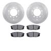2402-76014 Geoperformance Drilled/Slotted Brake Rotors with Ultimate-Duty Brake Pads Kit, Fits Select Lexus/Toyota/Scion, Positi - image 1