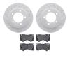 2402-76015 Geoperformance Drilled/Slotted Brake Rotors with Ultimate-Duty Brake Pads Kit, 2008-2021 Lexus/Toyota/Scion, Position - image 1