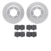 2402-76016 Geoperformance Drilled/Slotted Brake Rotors with Ultimate-Duty Brake Pads Kit, Fits Select Lexus/Toyota/Scion, Positi - image 1
