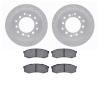 2402-76017 Geoperformance Drilled/Slotted Brake Rotors with Ultimate-Duty Brake Pads Kit, Fits Select Lexus/Toyota/Scion, Positi - image 1