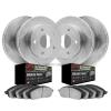 2404-48000 Geoperformance Slotted Brake Rotors with Ultimate-Duty Brake Pads Kit, 1997-2005 GM, Position: Front and Rear - image 1