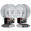 2404-54025 Geoperformance Drilled/Slotted Brake Rotors with Ultimate-Duty Brake Pads Kit, 2004-2008 Ford/Lincoln/Mercury/Mazda,  - image 1