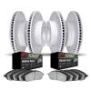 2404-76000 Geoperformance Drilled Brake Rotors with Ultimate-Duty Brake Pads Kit, 2001-2002 Lexus/Toyota/Scion, Position: Front  - image 1