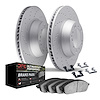 2412-39000 Geoperformance Drilled Brake Rotors with Ultimate-Duty Brake Pads Kit & Hardware, Fits Select Mopar, Position: Rear - image 1