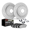 2412-42005 Geoperformance Drilled/Slotted Brake Rotors with Ultimate-Duty Brake Pads Kit & Hardware, Fits Select Mopar, Position - image 1