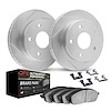 2412-63000 Geoperformance Slotted Brake Rotors with Ultimate-Duty Brake Pads Kit & Hardware, 2012-2018 Mercedes-Benz, Position:  - image 1