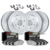 2414-40008 Geoperformance Drilled/Slotted Brake Rotors with Ultimate-Duty Brake Pads Kit & Hardware, Fits Select Mopar, Position - image 1