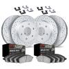 2414-47002 Geoperformance Drilled/Slotted Brake Rotors with Ultimate-Duty Brake Pads Kit & Hardware, Fits Select GM, Position: F - image 1
