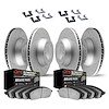 2414-48000 Geoperformance Drilled Brake Rotors with Ultimate-Duty Brake Pads Kit & Hardware, 1997-2005 GM, Position: Front and R - image 1
