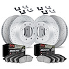 2414-54031 Geoperformance Drilled/Slotted Brake Rotors with Ultimate-Duty Brake Pads Kit & Hardware, 2006-2010 Ford/Lincoln/Merc - image 1