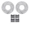 2502-02000 Geoperformance Drilled/Slotted Rotors w/5000 Advanced Brake Pads Kit, 1965-1976 Porsche, Position: Front - image 1