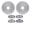 2502-03002 Geoperformance Drilled/Slotted Rotors w/5000 Advanced Brake Pads Kit, 2011-2015 Kia/Hyundai/Genesis, Position: Front - image 1