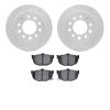 2502-03011 Geoperformance Drilled/Slotted Rotors w/5000 Advanced Brake Pads Kit, 2003-2008 Kia/Hyundai/Genesis, Position: Rear - image 1