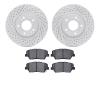 2502-03024 Geoperformance Drilled/Slotted Rotors w/5000 Advanced Brake Pads Kit, 2014-2017 Kia/Hyundai/Genesis, Position: Front - image 1