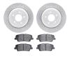 2502-03047 Geoperformance Drilled/Slotted Rotors w/5000 Advanced Brake Pads Kit, 2011-2017 Kia/Hyundai/Genesis, Position: Rear - image 1